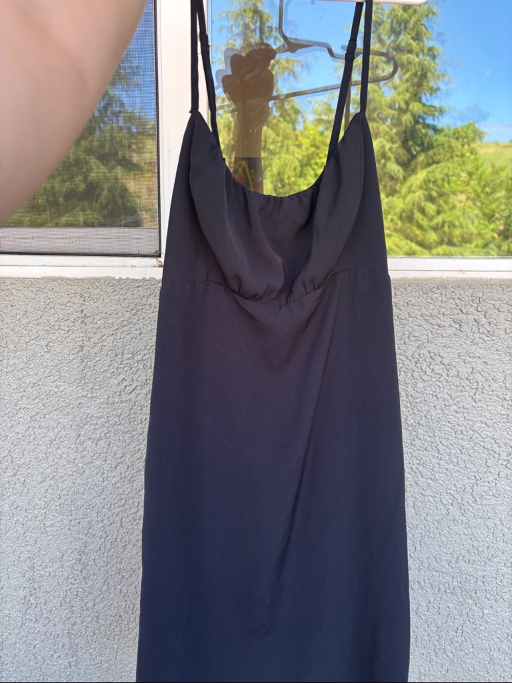 Abercrombie & Fitch Black Spaghetti Strap Dress